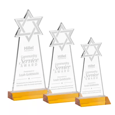 Star of David Award - Amber
