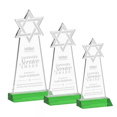 Star of David Award - Green