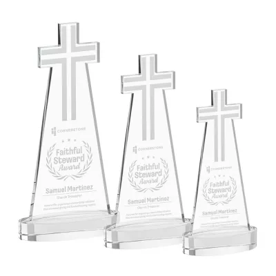 Cross Award on Alberton Base - Clear