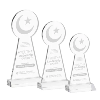 Crescent & Star Award - Clear