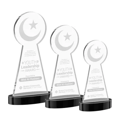Crescent & Star Award on Alberton Base - Black