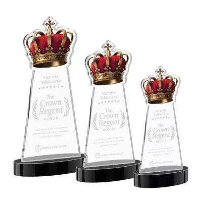 Crown Award on Alberton Base - Black