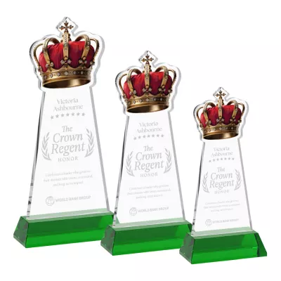 Crown Award on Hartford Base - Green