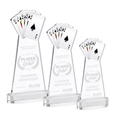 Poker Award on Alberton Base - Clear