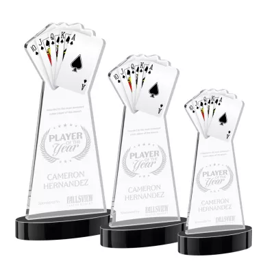 Poker Award on Alberton Base - Black