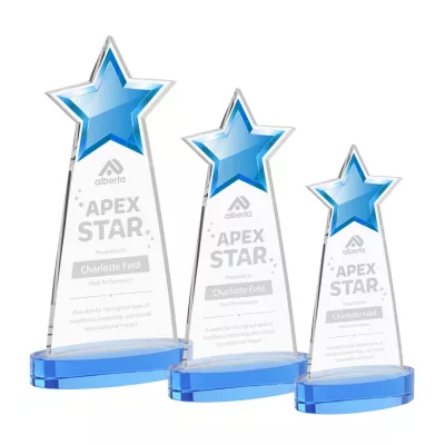 Starlite Award on Alberton Base - Sky Blue