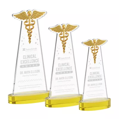 Caduceus Award on Alberton Base - Gold