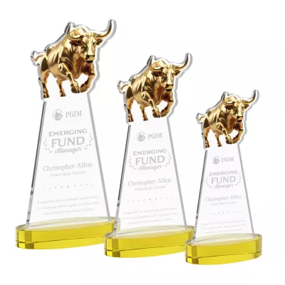 Raging Bull Award on Alberton Base - Gold