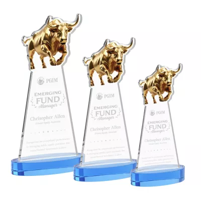 Raging Bull Award on Alberton Base - Sky Blue