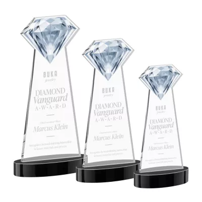 Gemstone Award on Alberton Base - Black