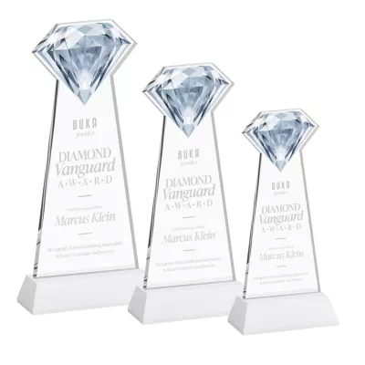 Gemstone Award on Hartford Base - White