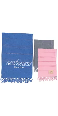 Stone Washed Demin Peshtemal Towel