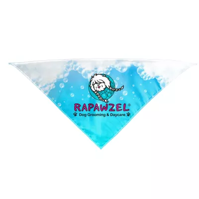 rPET Full Color Sublimated Pet Bandana - Small