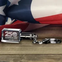Rectangle Lighted Keychain