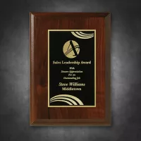 Econo Cherry Plaque 5" x 7" with Lasered Plate