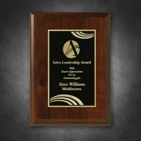 Econo Cherry Plaque 5" x 7" with Lasered Plate