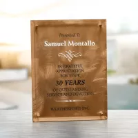 Bronze Alloy Plaque 9" x 12"