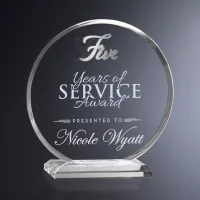 Crosby Circle Years of Service 7" W