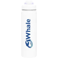 24 oz h2go Conquer Water Bottle (Matte White)