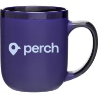16 oz Modelo Ceramic Mug (Matte Cobalt Blue/Glossy Cobalt Blue)