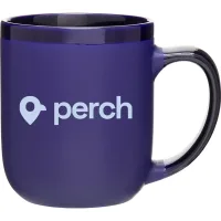 16 oz Modelo Ceramic Mug (Matte Cobalt Blue/Glossy Cobalt Blue)