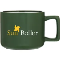 12 oz Helio Ceramic Mug (Matte Forest Green)