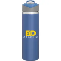 20.9 oz h2go Pilot Travel Tumbler (Matte Blue)