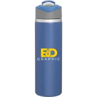 20.9 oz h2go Pilot Travel Tumbler (Matte Blue)