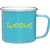 13 oz Whitney Enamel Camper Travel Mug Mug (Teal)