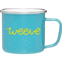 13 oz Whitney Enamel Camper Travel Mug Mug (Teal)