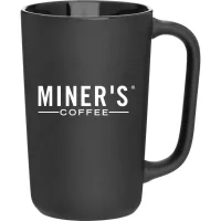 14 oz Ledge Ceramic Mug (Black)