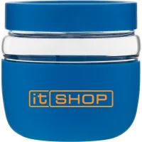 22 oz h2go Graze Glass Container (Cerulean)