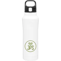 20.9 oz h2go Houston Water Bottle (White)