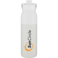 34 oz Larq Swig Top Water Bottle (Granite White)