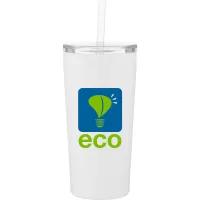 24 oz h2go Reef Travel Tumbler (Matte White)