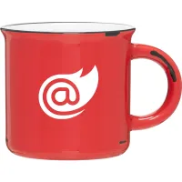 15 oz Ventura Ceramic Mug (Red/White)