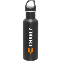 24 oz h2go Bolt Water Bottle (Matte Black)