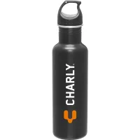 24 oz h2go Bolt Water Bottle (Matte Black)