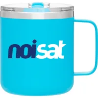 12 oz Camper Travel Mug (Matte Aqua)