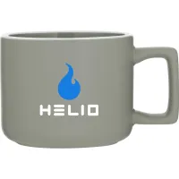 12 oz Helio Ceramic Mug (Matte Light Gray)