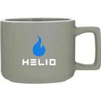12 oz Helio Ceramic Mug (Matte Light Gray)
