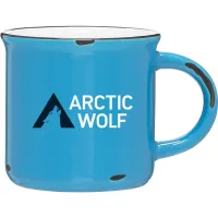 15 oz Ventura Ceramic Mug (Sky Blue/White)