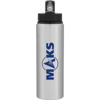 26 oz h2go Virtue Water Bottle (Silver)