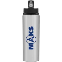 26 oz h2go Virtue Water Bottle (Silver)