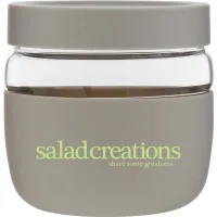 22 oz h2go Graze Glass Container (Light Gray)