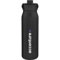 34 oz Larq Purevis2 Water Bottle (Obsidian Black)