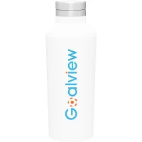 16.9 oz h2go Manhattan Water Bottle (Matte White)