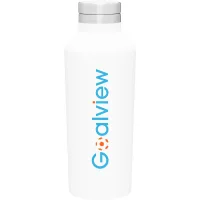 16.9 oz h2go Manhattan Water Bottle (Matte White)
