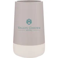 55 oz Calyx Ceramic Vase (Light Gray)