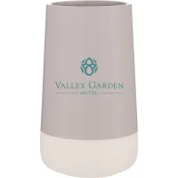55 oz Calyx Ceramic Vase (Light Gray)